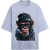 Lavender Rebel Chimp “FARM” Beanie Graphic Tee, Unisex