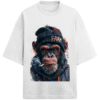 White Rebel Chimp “FARM” Beanie Graphic Tee, Unisex