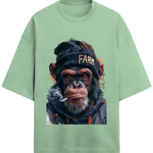 Jade Rebel Chimp “FARM” Beanie Graphic Tee, Unisex