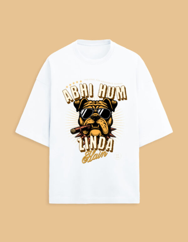 Front_1_c_1-92.jpg "Abhi Hum Zinda Hain – Swag Bulldog Tee"