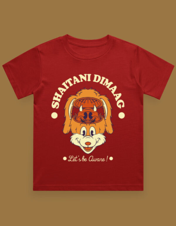 Shaitani Dimaag Boy's Crew Neck T-Shirt