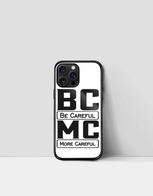 BC X MC IPhone Glass Case