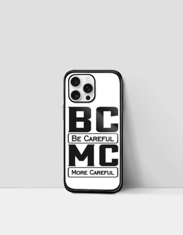 BC X MC IPhone Glass Case