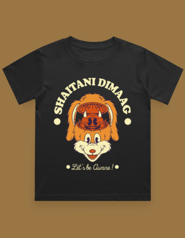 Shaitani Dimaag Boy's Crew Neck T-Shirt