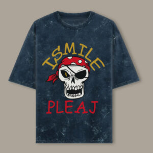 Ismail Pleze – Acid Wash Skull T-Shirt