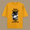 "Scooter Shooter" – Hindi Quote Oversized T-Shirt