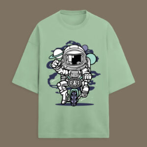Space Rider – Oversized Cosmic Biker Tee